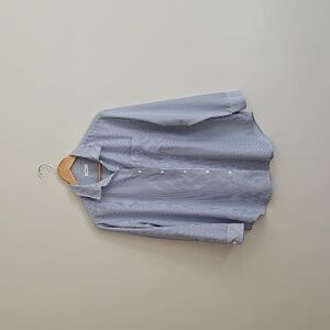 Storq Easy Button-Up Blue Stripe Size 2 S
